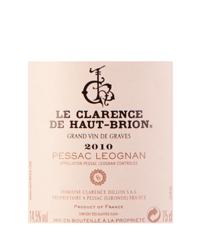 Le Clarence de Haut-Brion 2010, image size:700x812