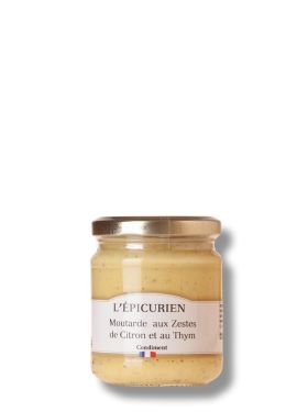 L'Epicurien Moutarde Zestes Citron et Thym 200g
